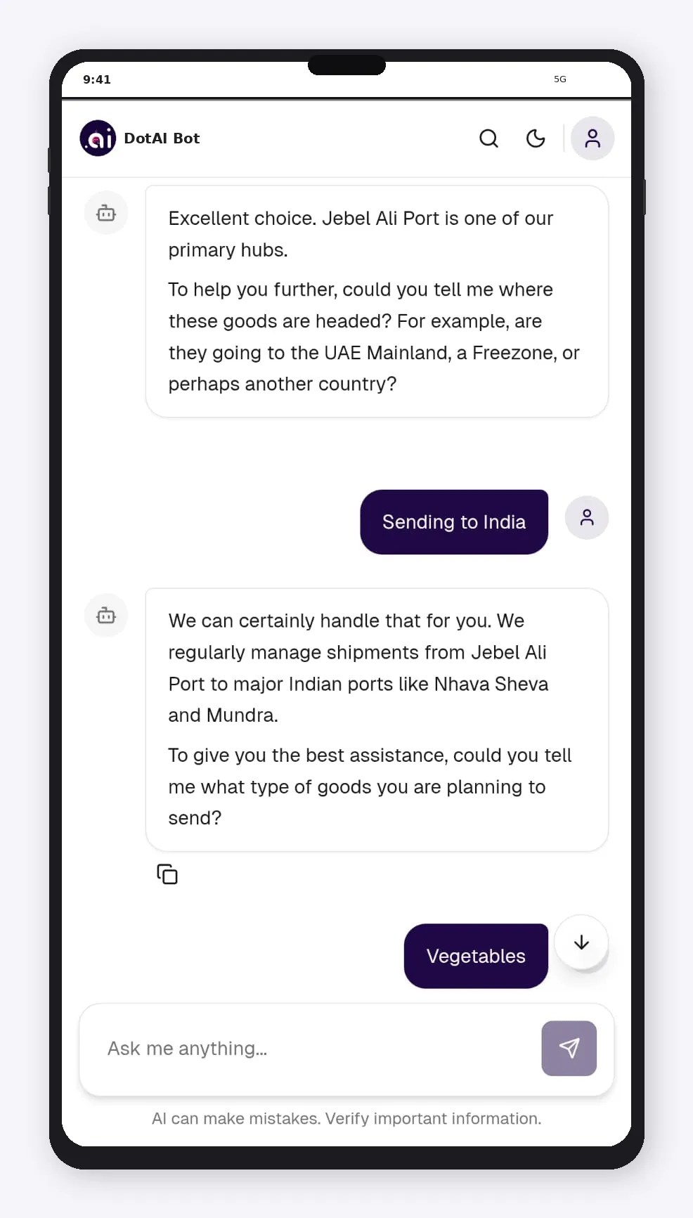 Dot AI Screen 2
